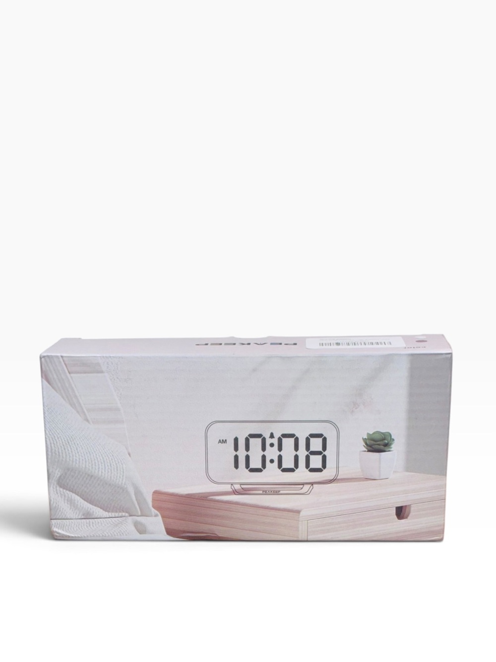 Peakeep Slim Digital Mirror Aesthetic Alarm Clock in Rose Gold Model MHP6030 - Picture 3 of 5
